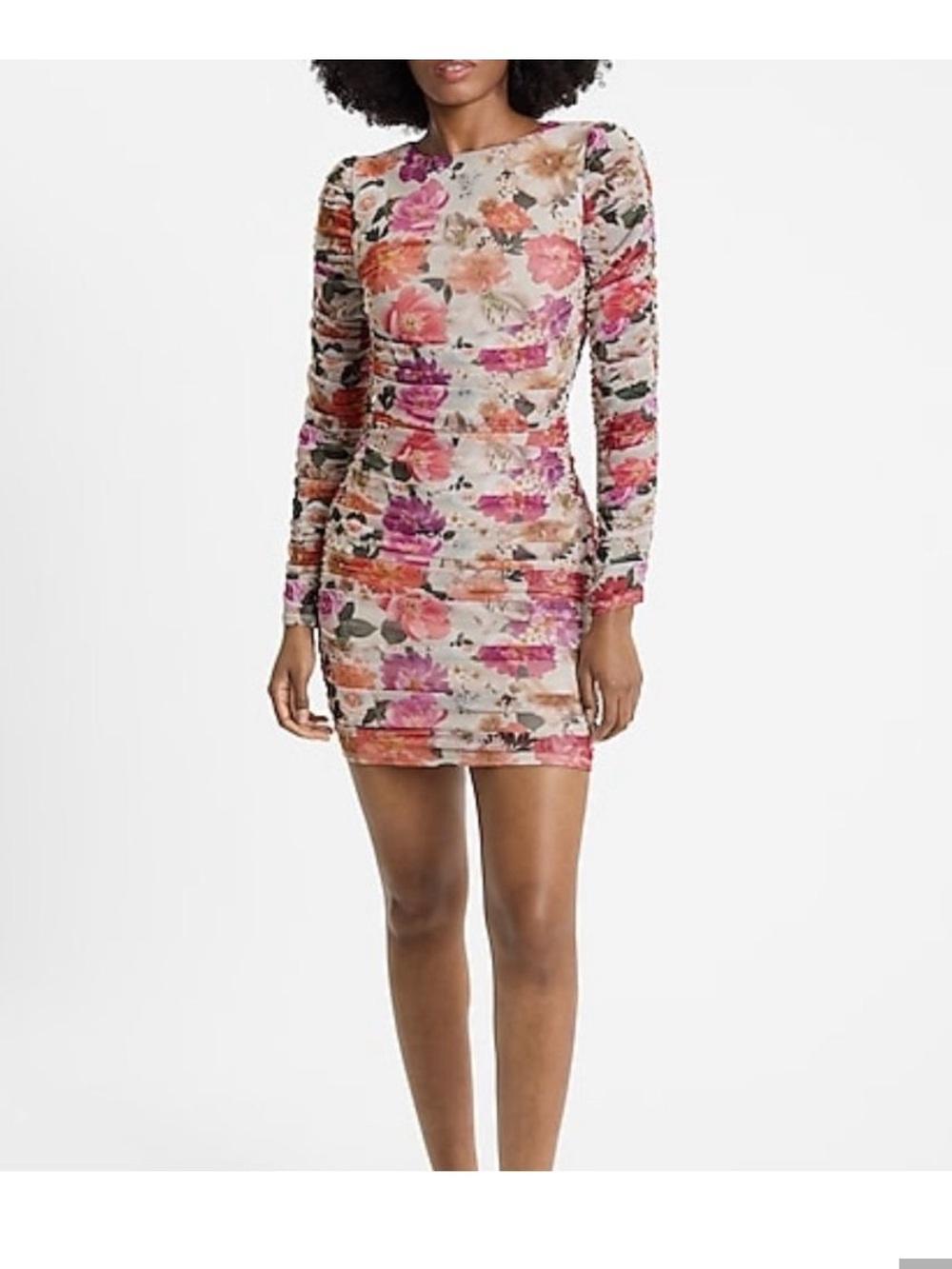 Express Floral Bodycon Dress, Size M